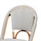 Baxton Studio Genica Classic French Black and White Waeving and Natural Brown Rattan 5-Piece Dining Chair Set 210-12698-12699 - alternate 7